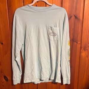 Vineyard Vines Light Blue Long Sleeve Tee size small
